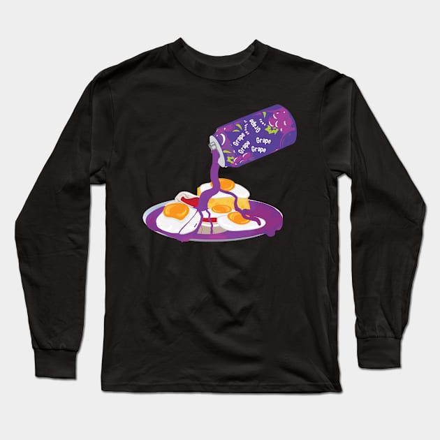 more Grape sauce on top Long Sleeve T-Shirt by Veljam